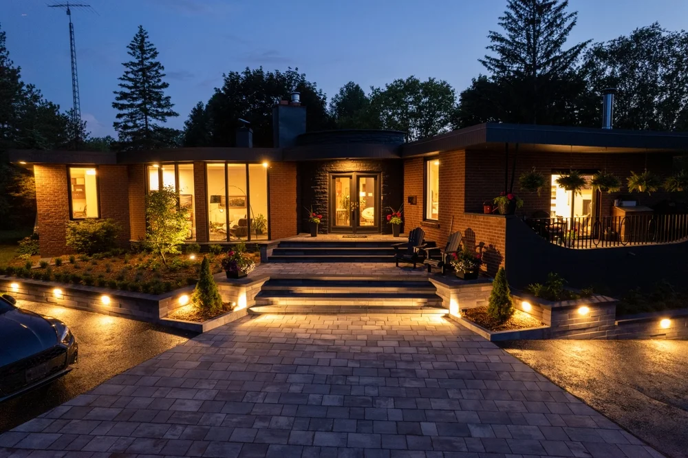 Home Front Lights at Night