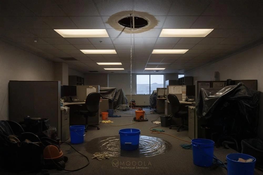 Office ceiling leaking