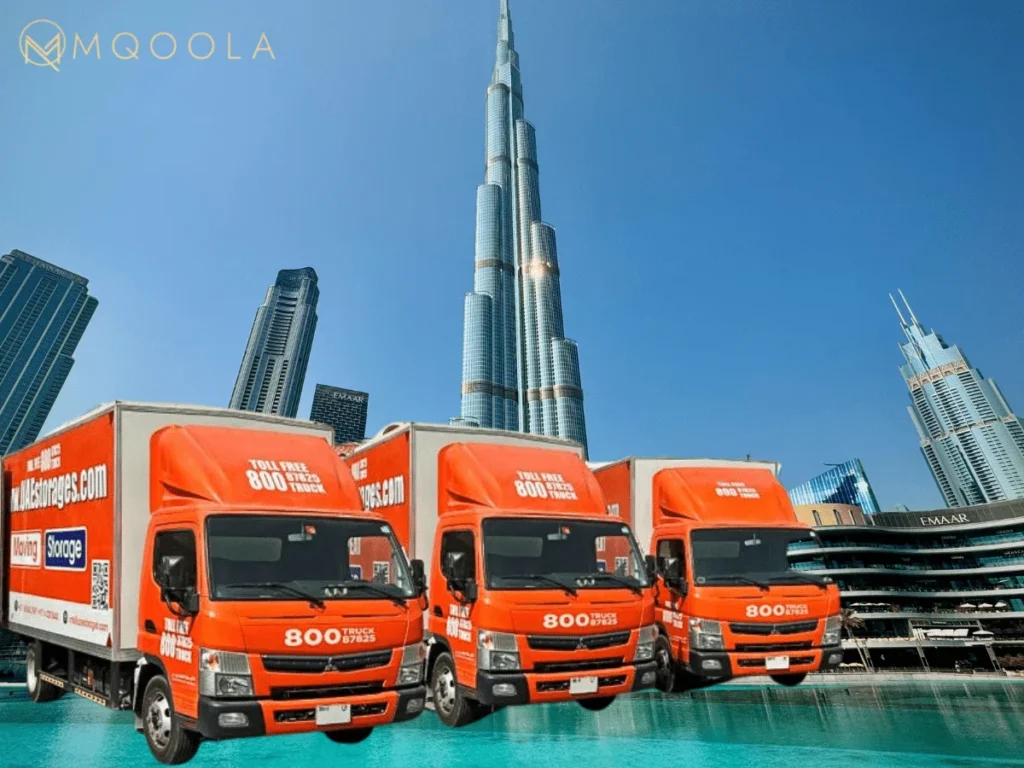 moving in Dubai, cargo trucks