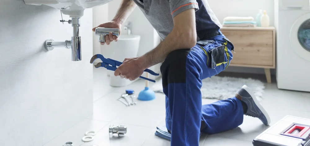 plumber working